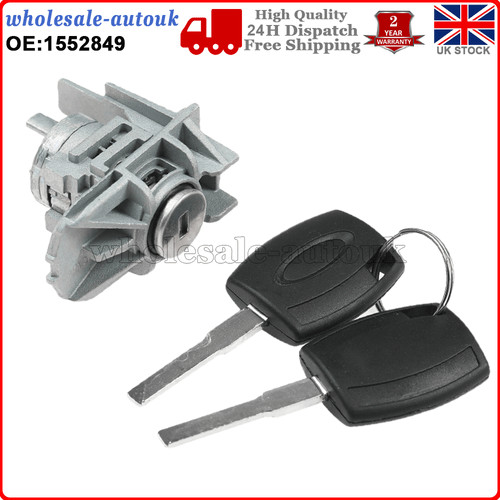 Front door lock barrel - front,