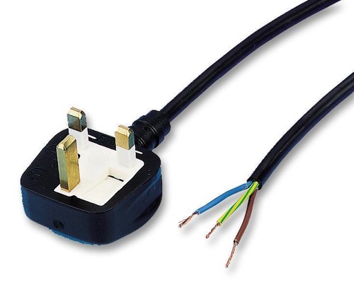 Mains power lead plug to - power,