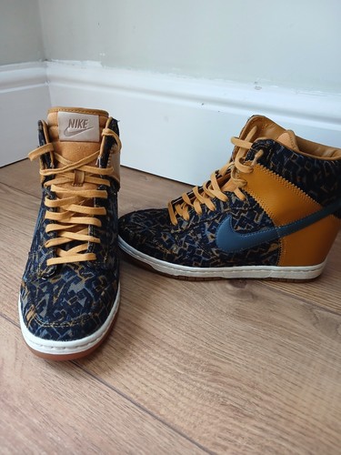 Nike high top sky - nike, leopard