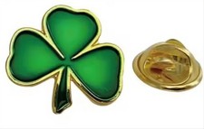 Shamrock Pin Badge St