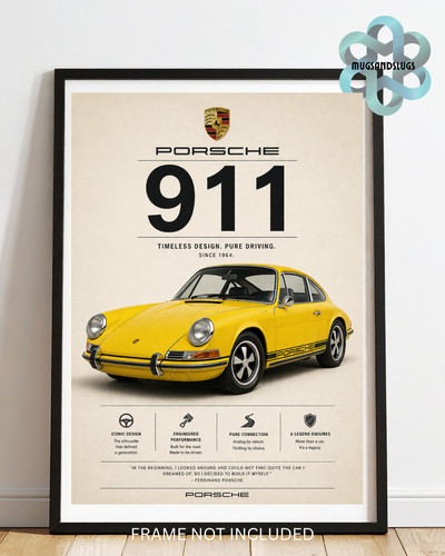 Porsche 911 yellow coupe 1964 - 911,