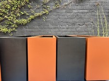 Trough Planter 130cm - Extra Large Galvanised Metal Outdoor - Delivery Available