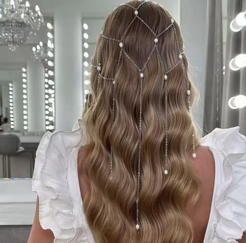 Vintage pearl bridal head - bridal,