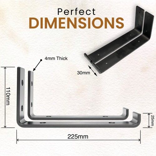 Rustic shelf brackets - 2/4/8,