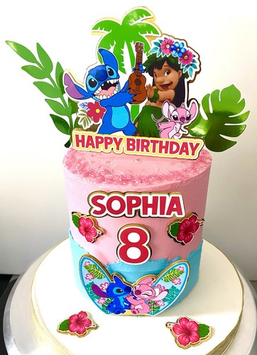 Stitch angel and lilo - stitch,, cake