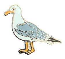 Seagull Bird Enamel Lapel Pin