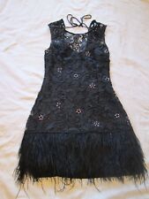 LIPSY VIP FEATHER DRESS UK 8 EU 34 US 4 WEDDING HOLIDAY PARTY COCKTAIL RRP £149 