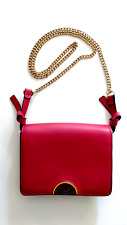 REDUCED - ZARA - Cerise Pink Ladies Cross Body Shoulder Bag Gold Chain RRP £35