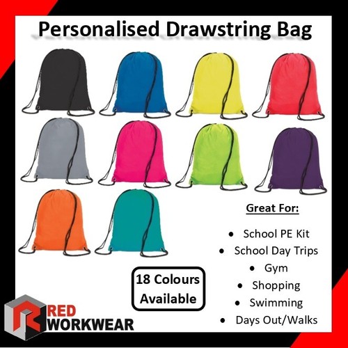 Personalised drawstring school - drawstring,