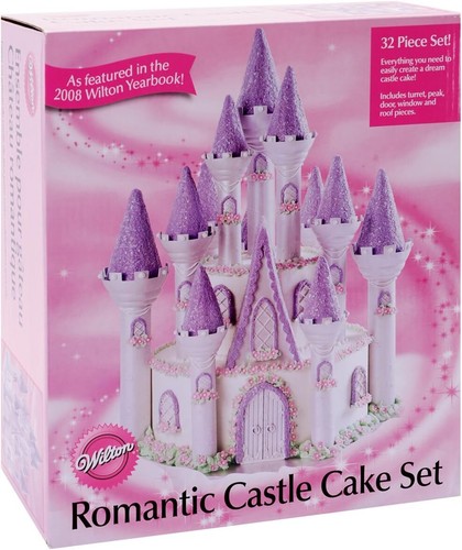 Wilton romantic castle cake - romantic,