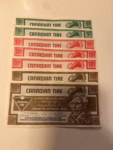 Canadian tire money 2007