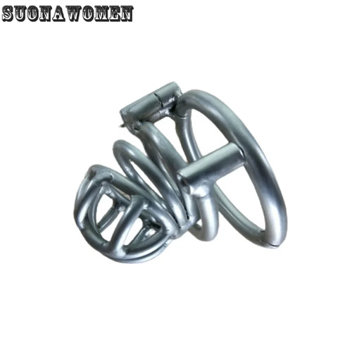 Metal male chastity cage with - male,