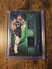 2024-25 Panini Silhouette Giannis Antetokounmpo Dual Materials Jersey #DMA-GIA