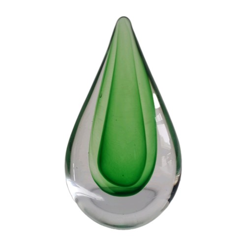 Sommerso art glass teardrop - sommerso,