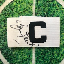Bobby Charlton Of England, Man UTD & Preston Signed Captains Armband wCOA