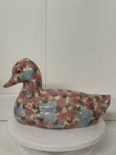 Park Rose Bridlington Pottery Decoupage Duck