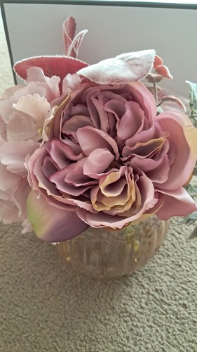Qvc peony flowers pink glass - peony,