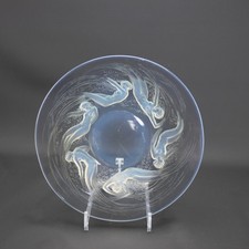 Rene Lalique opalescent Ondines plate C1921 - possibly the cheapest available