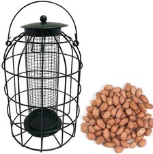 Bird Peanut Feeder Squirrel Proof Wild Bird Care Feed Garden Hanging