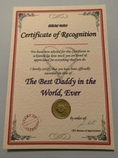 Christmas Gift for Someone Special Birthday Nan Granny Dad Mummy: A5 Certificate