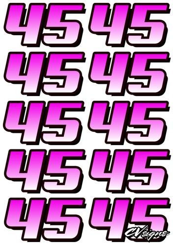 12th scale door numbers - 1/12th,
