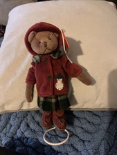 Russ Retired Berrie Old World Teddies Elston On Stand Collectible Bear