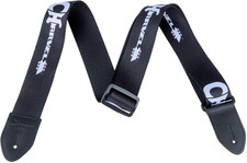 Charvel guitar strap black and white