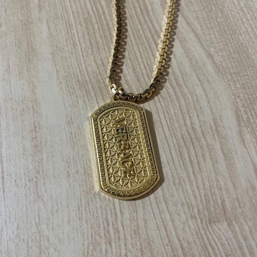 Versace necklace dog tag - necklace,