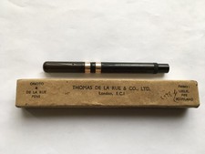 C1920s ONOTO DE LA RUE&Co LTD LONDON 9ct GOLD BANDED PUMP FILLER FOUNTAIN PEN