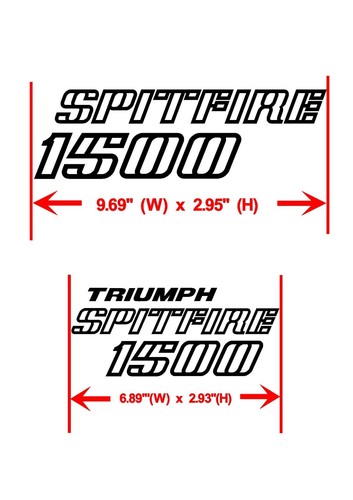 Triumph spitfire 1500 - , decal