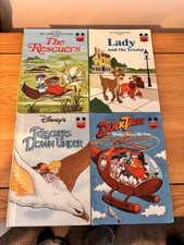 Grolier Book Club Edition Disney 4 Book Bundle All In Good Condition For Age