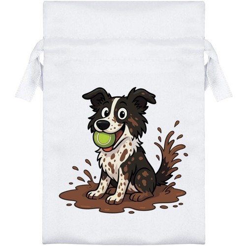 Muddy border collie - border, satin