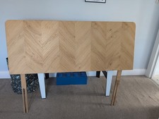 King Size oak Chevron headboard