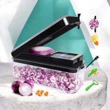Vegetable Chopper Set Black