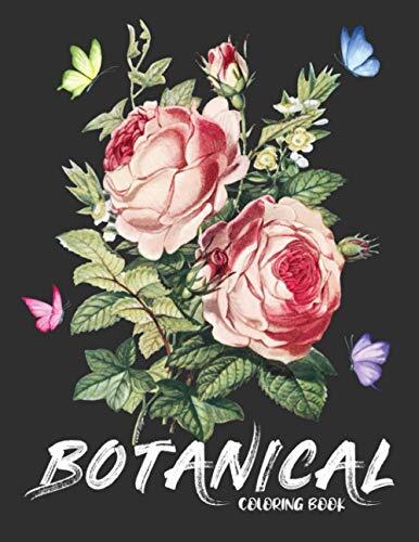Botanical coloring book - botanical, floral