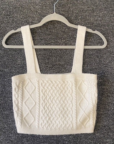 Wool crop top large - wool,