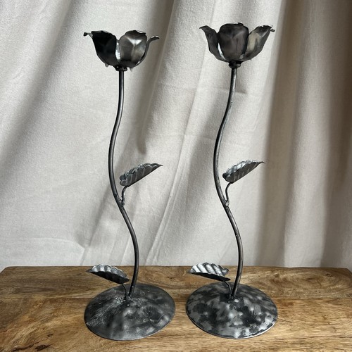 Vintage pair ornate - pair, metal