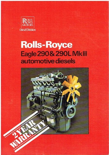 Rolls royce eagle 290 290l - 290,