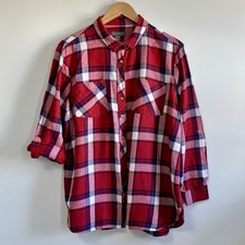 Check Shirt Womens UK 16 Red