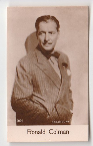 Ronald colman card - colman, de