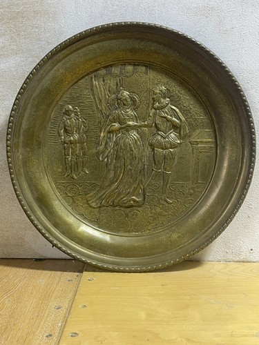 W085 large vintage brass wall - w085,