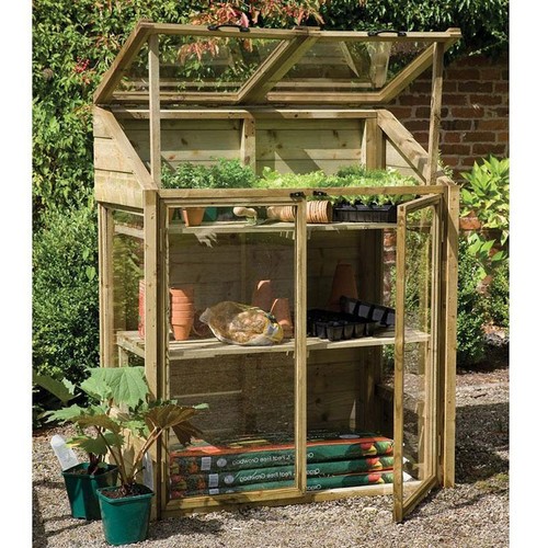 Mini garden greenhouse wooden - mini,