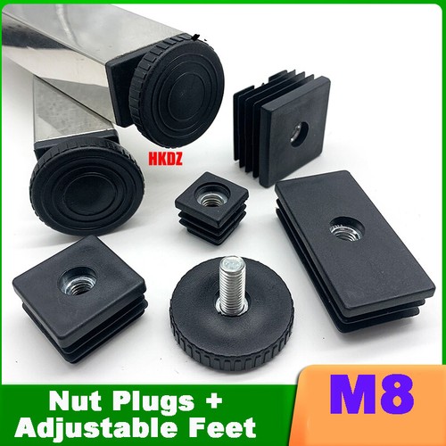 Square tube inserts end - square,