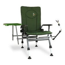 Portable Fishing Chair, Folding Armchair, Adj. Back Rest Table and rod holder