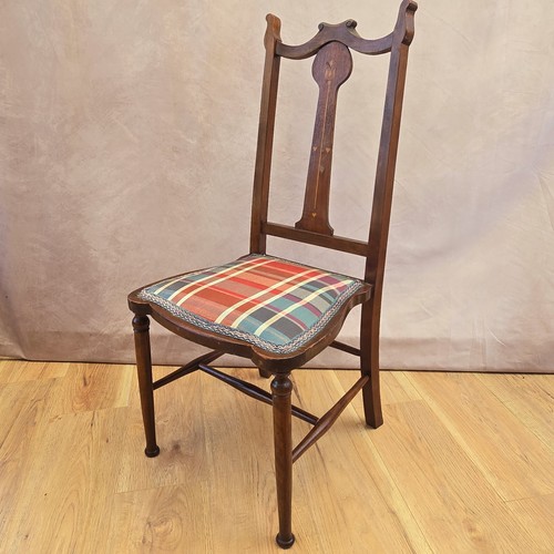 Edwardian inlaid mahogany side - edwardian,