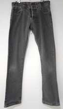 Zara Men’s Jeans Denim Collection Button Fly Washed Black Size W30 L32