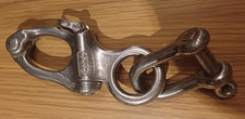 Gibb England Fixed Eye Stainless Steel Snap Shackle 12cm ~ Sailing Marine Clip