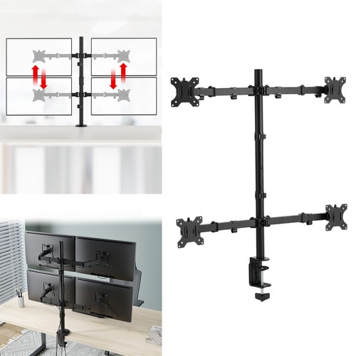 Quad four arm desk - desk, mount