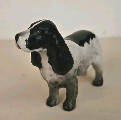Beswick black white cocker - black, &