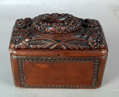 Antique finely carved walnut